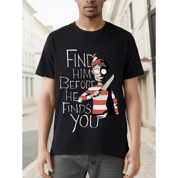 Where's Waldo? T-Shirt Unisex Funny Horror Halloween Sizes Fall 2022