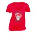 thumbnail image 1 of Where's Waldo Vintage Red V-Neck Juniors T-Shirt, 1 of 1