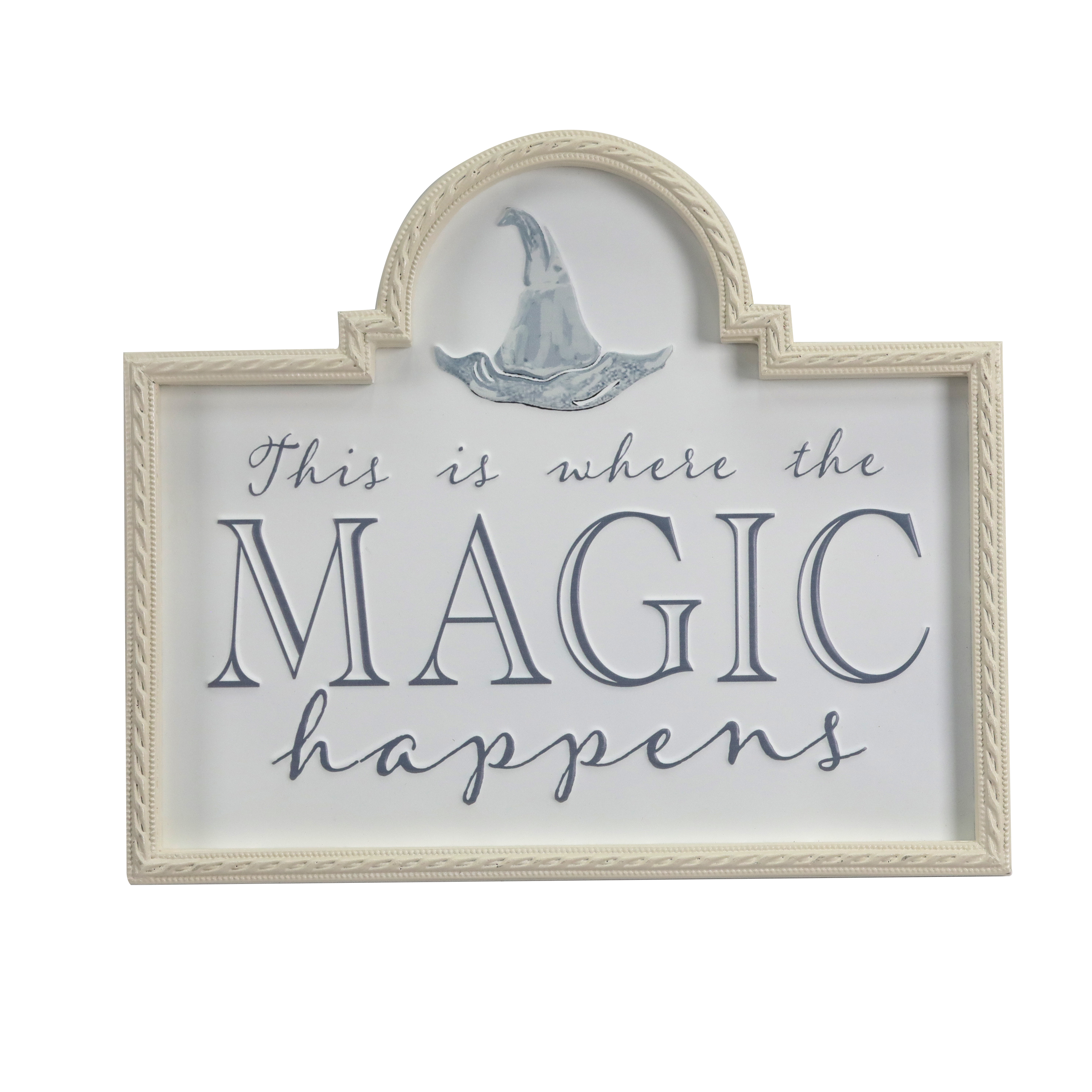 Where the Magic Happens Wall Sign by Ashland-Halloween Home Decor