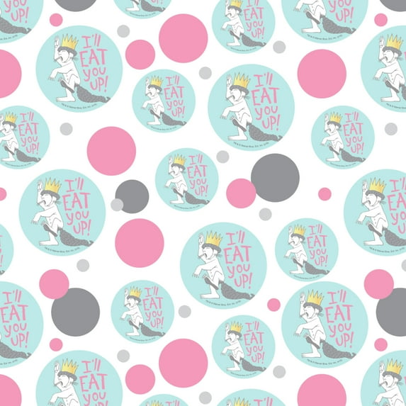 Where the Wild Things Are Eat You Up Premium Gift Wrap Wrapping Paper Roll