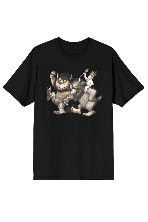 Where the Wild Things Are Literary Graphic Tee for Adults-XS