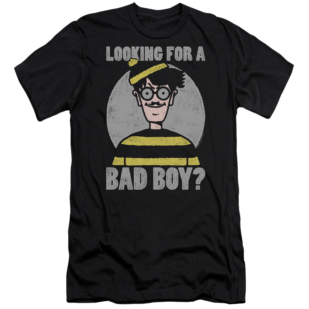 Wheres Waldo - Bad Boy - Premium Slim Fit Short Sleeve Shirt - Large - image 1 of 2