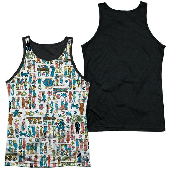Wheres Waldo - Figures - Black Back Tank Top - Medium
