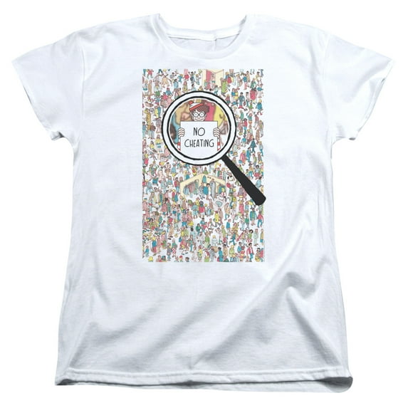 Wheres Waldo - No Cheating - Women's Short Sleeve Shirt - Large