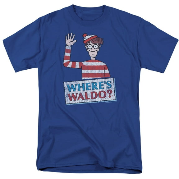 Wheres Waldo/Waldo Wave S/S Adult 18/1 Royal Blue