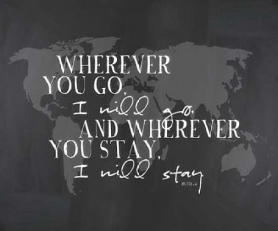 Wherever You go Canvas Art - Amy Cummings (20 x 24)