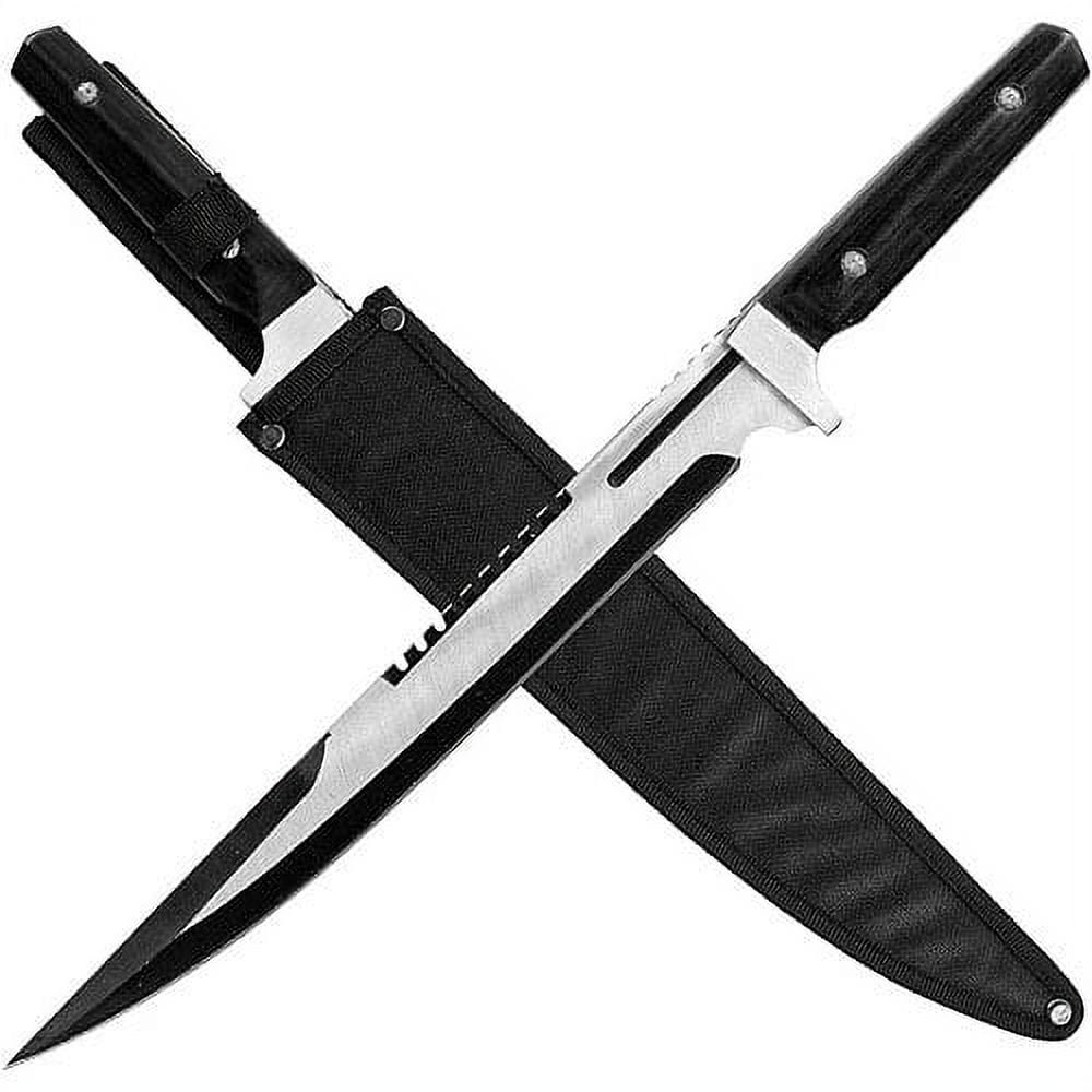 Whetstone 18" Huge Stainless Steel Survival Knife, Silver