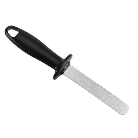 Whetstone, Double Sharpener, Multifunctional Double-sided Hand-held Kitchen Knife Sharpener, Whetstone Adamant+ABS Material Black