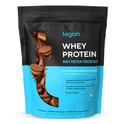 Legion Athletics Whey Protein Concentrate Powder, Chocolate Peanut Butter, 20g Protein, 4.4g BCAAs, 9g Essential Amino Acids per Serving, 30 Servings, Naturally Sweetened & Flavored