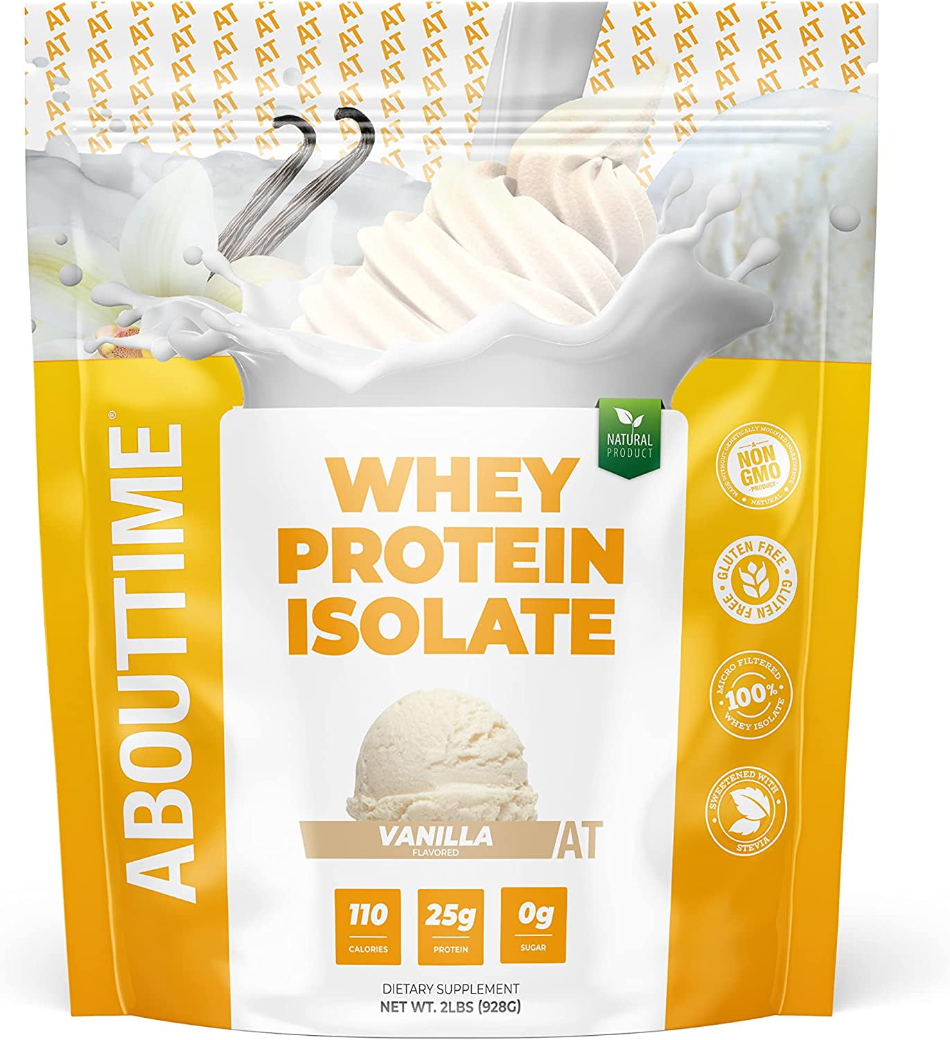 Whey Isolate Protein, NonGMO, All Natural, Lactose/Gluten Free, 24g of