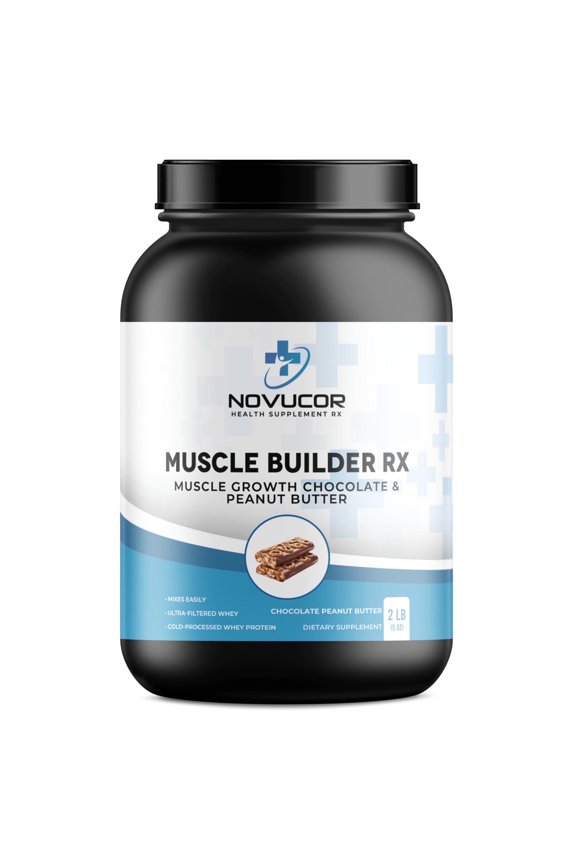 Whey Protein Blend Choc & Peanut Butter Muscle Builder Series 2 lbs, 26 Servings