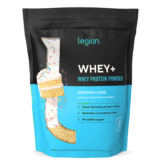 Whey+ Protein Isolate Powder naturally sweetened and flavored