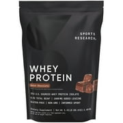 Sports Research® Whey Protein Isolate Powder - Workout Recovery - 5lb Dutch Chocolate  (60 Servings)