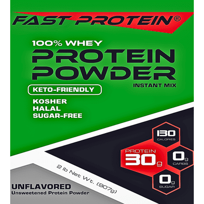 Whey Protein Isolate | Unflavored Protein Powder | Kosher, Halal, Keto, For Protein Shakes, rBST Free 2LB