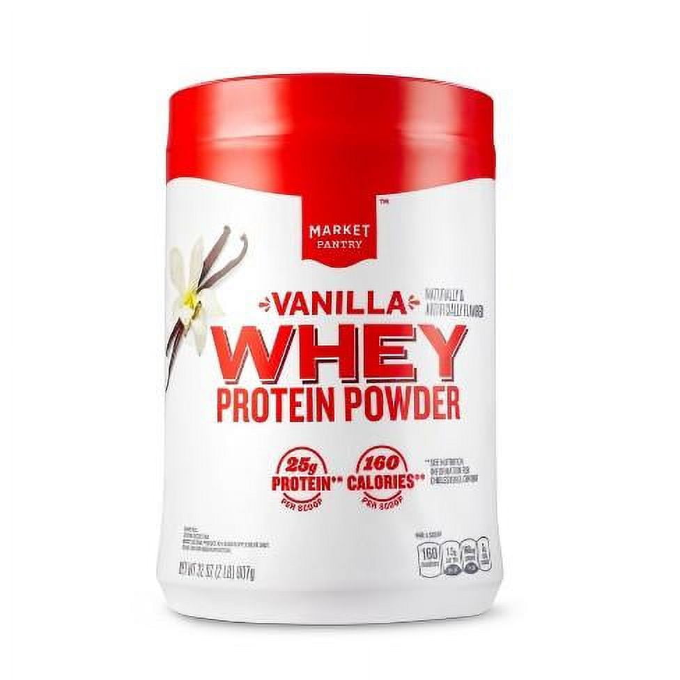 Whey Protein Powder Vanilla 32oz Market Pantry