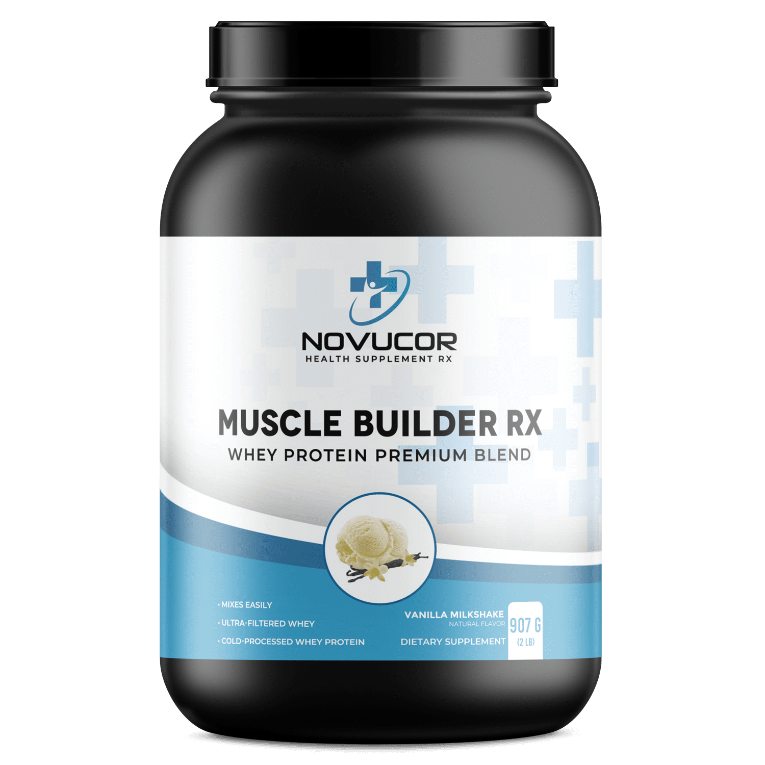 Whey Protein Premium Blend w BCAA (Vanilla) Metabolic Series 2Lb