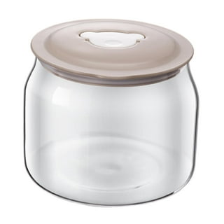  Baderke 24 pcs Clear Glass Jars with Plastic Lids for Yogurt  Maker Reusable Glass Mason Jars Glass Canning Yogurt Container Yogurt Jars  for Greek Yogurt Machine Jam Spices Herbs Food storage (