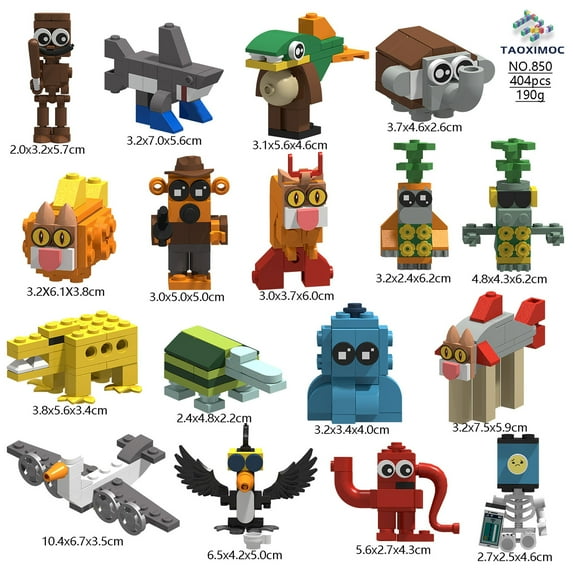 WhiCraftToy Italian Shark Crocodile Character Bricks Set – Tungtungtung Sahur Action Building Block Toys for Kids, Ideal for Gifting or Holidays