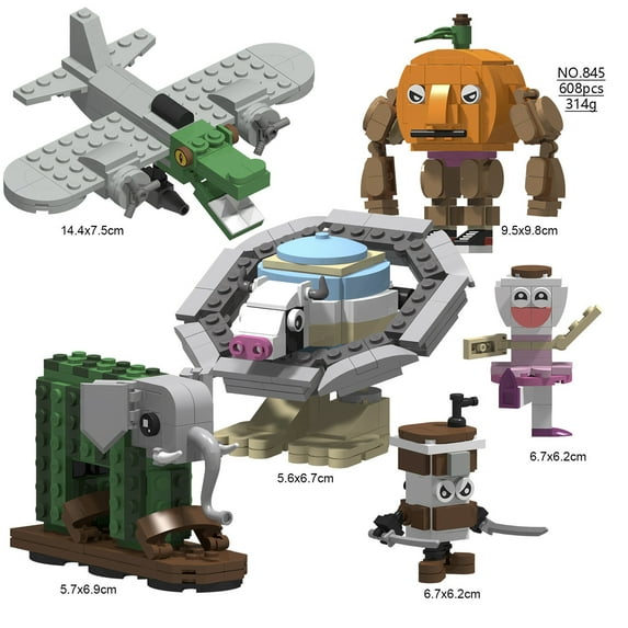 WhiCraftToy Italian Shark Crocodile Character Bricks Set – Tungtungtung Sahur Action Building Block Toys for Kids, Ideal for Gifting or Holidays