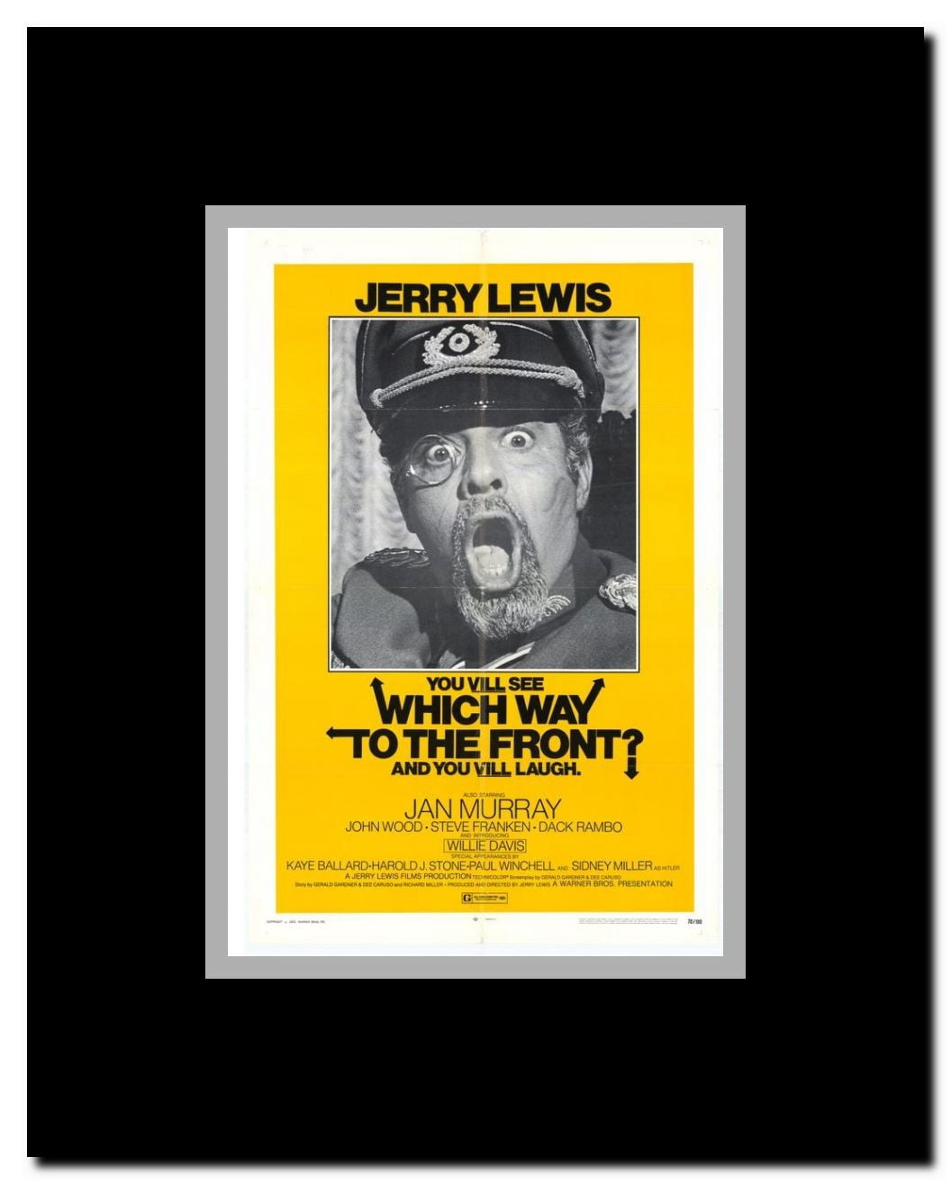 Which Way to the Front? Framed Movie Poster