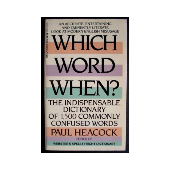Pre-Owned Which Word When (Mass Market Paperback) 0440203880 9780440203889