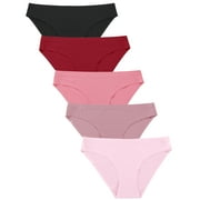 Which is Seamless Underwear For Women No Show Stretch Bikini Panties Soft Silky Invisible Hipster Briefs XS-XL 5 Pack