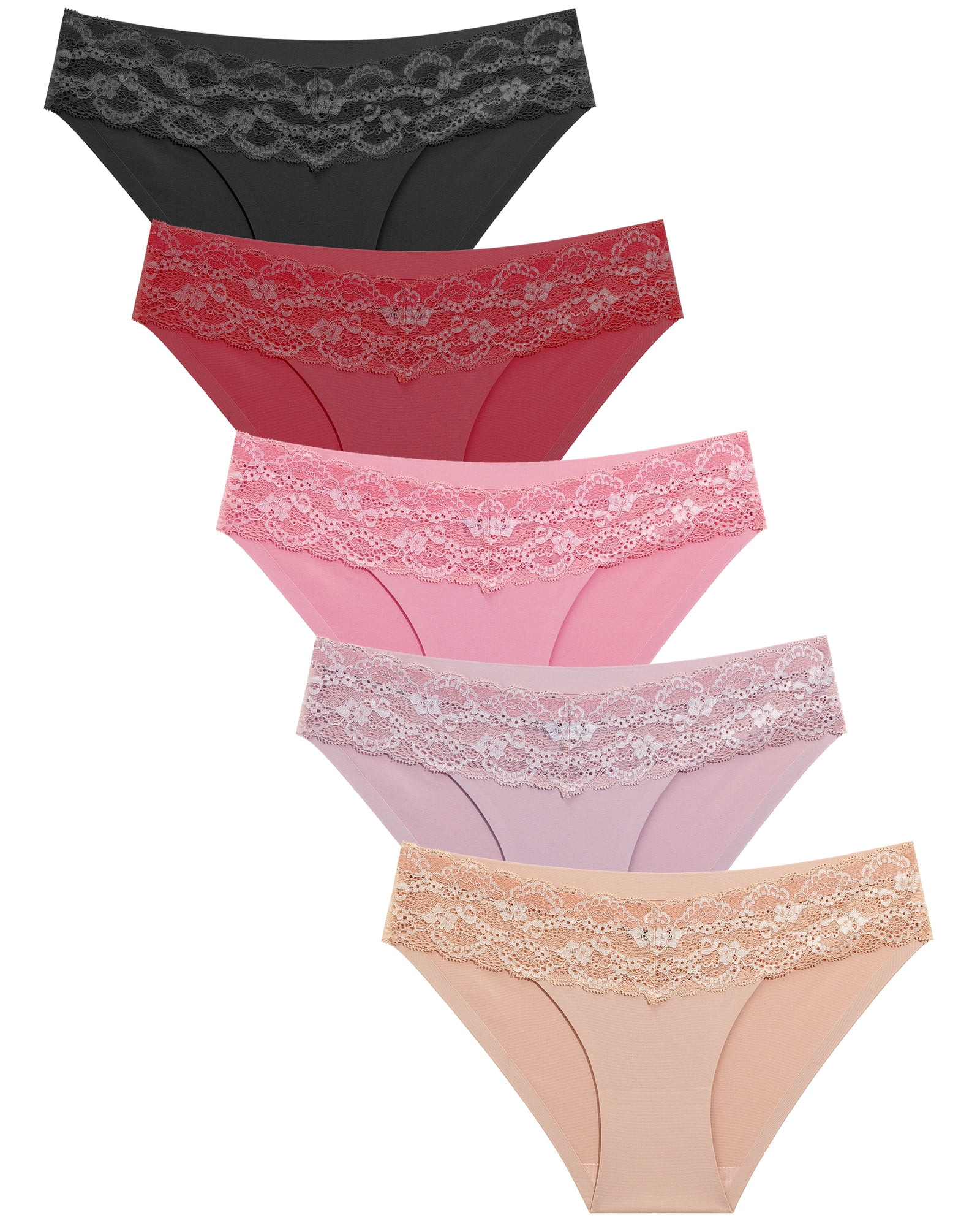 Women's Maidenform 40837 Cheeky Scalloped Lace Hipster Panty (Lvly Animal  Nvy Eclpse 9) 
