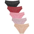 Seamless Underwear for Women No Show Bikini Panties Lace Ladies