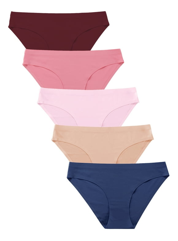 Which is Seamless underwear for women No Show Stretch Bikini Panties Soft Silky Invisible Hipster Briefs XS-XL 5 Pack
