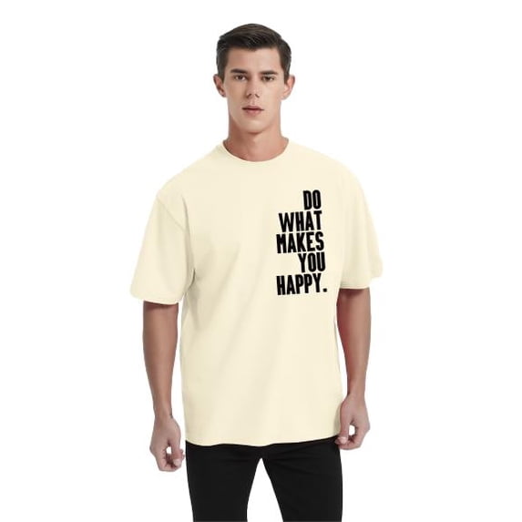 Whichone Do What Make You Happy Short Sleeve Graphic T Shirt
