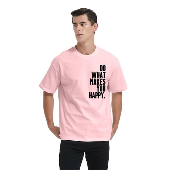 Whichone Do What Make You Happy Short Sleeve Graphic T Shirt