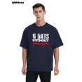 thumbnail image 1 of Whichone Funny Sarcastic Shirt for Men Casual Letter Print T-Shirt With Short Sleeve M-3XL, 1 of 8