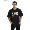 thumbnail image 1 of Whichone Funny Sarcastic Shirt for Men Casual Letter Print T-Shirt With Short Sleeve M-3XL, 1 of 8