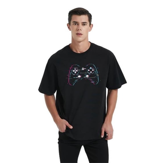 Whichone Graphic Tshirts for Men M - 3XL Cool Edgy Trippy Design Casual Tees Streetwear Game Console