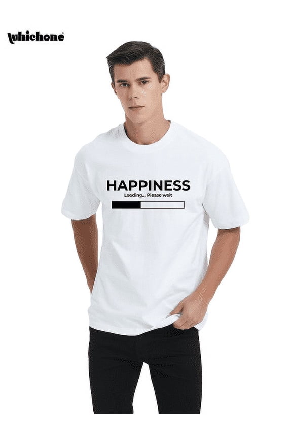 Humor Men's & Big Men's Happiness Loading Graphic T-Shirt, Sizes M-3XL