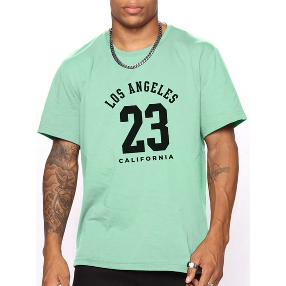 Whichone Los Angeles, California 23 Funny Graphics Men's Casual T-Shirt Sizes S-2XL