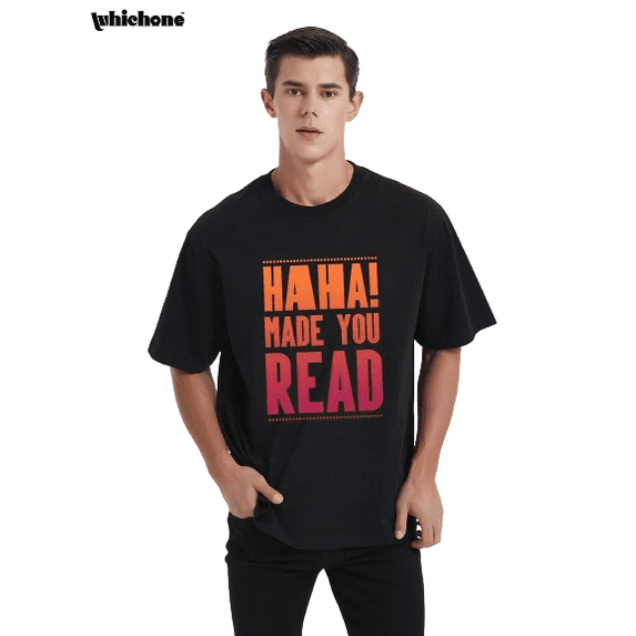 Whichone Men's & Big Men's HAHA Made You Read Graphic T-Shirt, Sizes M-3XL