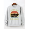 thumbnail image 1 of Whichone Men's Retro Car "I'M A CLASSIC" Graphic Crewneck Sweatshirt 100% Polyester Long Sleeve -, 1 of 6