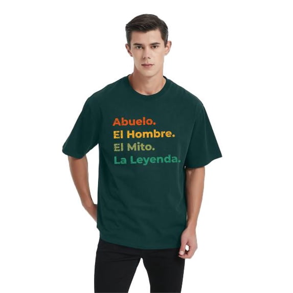 Whichone Mens Abuelo El Hombre El Mito La Leyenda (In Spanish) Mexico T-Shirt Funny Tee For Guys Graphic Tees