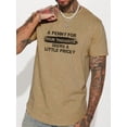 thumbnail image 1 of Whichone The Idea Is A Bit Expensive Letter Print S M L XL 2XL Casual Short Sleeve Men's Shirt For Daily Outdoor, 1 of 8