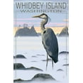 thumbnail image 1 of Whidbey Island, Washington, Blue Heron (12x18 Wall Art Poster, Room Decor), 1 of 3