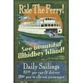 thumbnail image 1 of Whidbey Island, Washington, Ferry Vintage Sign (16x24 Giclee Gallery Art Print, Vivid Textured Wall Decor), 1 of 3