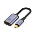 thumbnail image 1 of Whigetiy USB-C Female to HDMI-compatible Male Cable Adapter USB Type C Input to HDMI-comp, 1 of 12