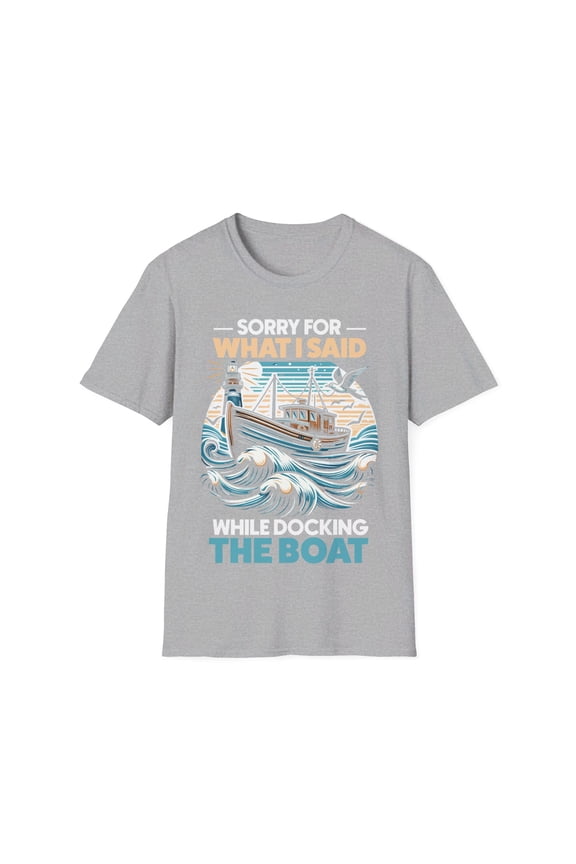 While Docking Boat Captain Boating Sailor Boater Sailing TShirt
