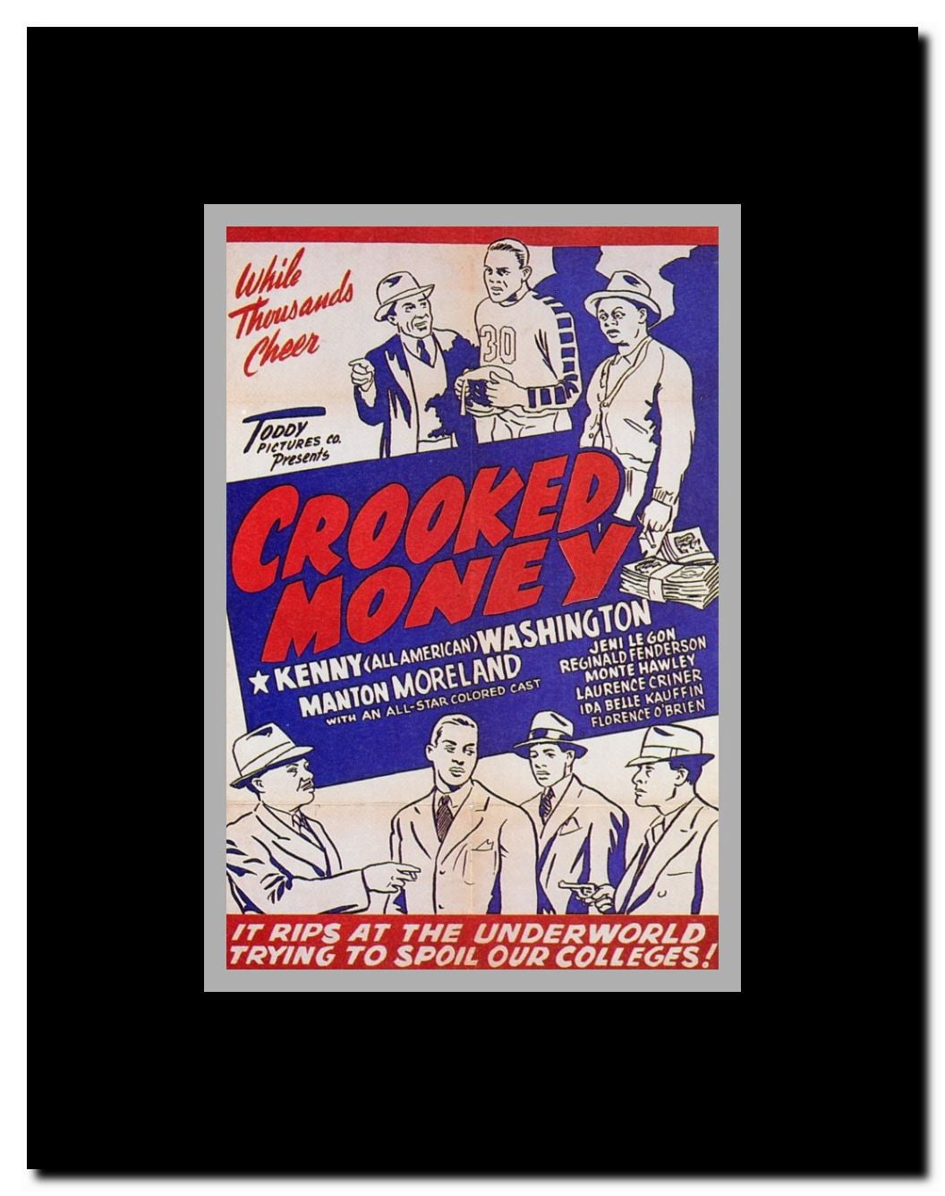 While Thousands Cheer Framed Movie Poster
