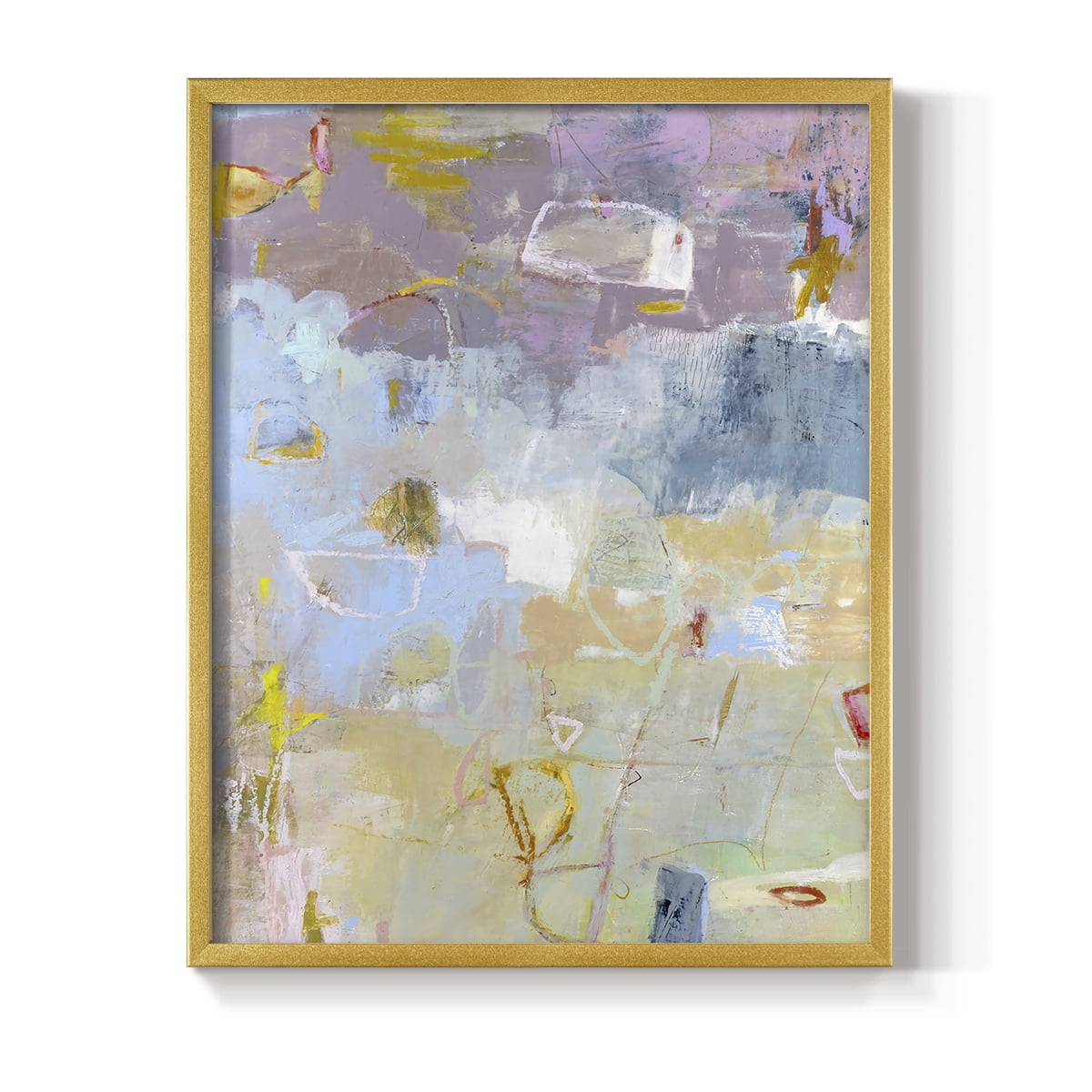 Whilst I Framed Print in Gold Solid Wood 16 x 20 Framed Print