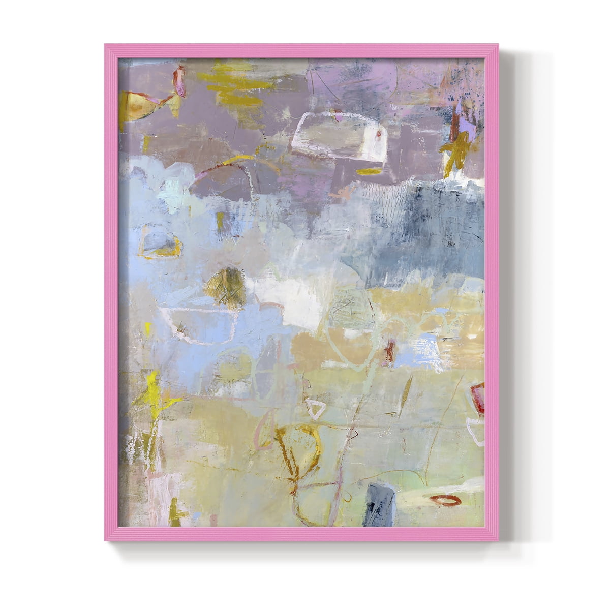 Whilst I Framed Print in Pink Solid Wood 8 x 10 Framed Print