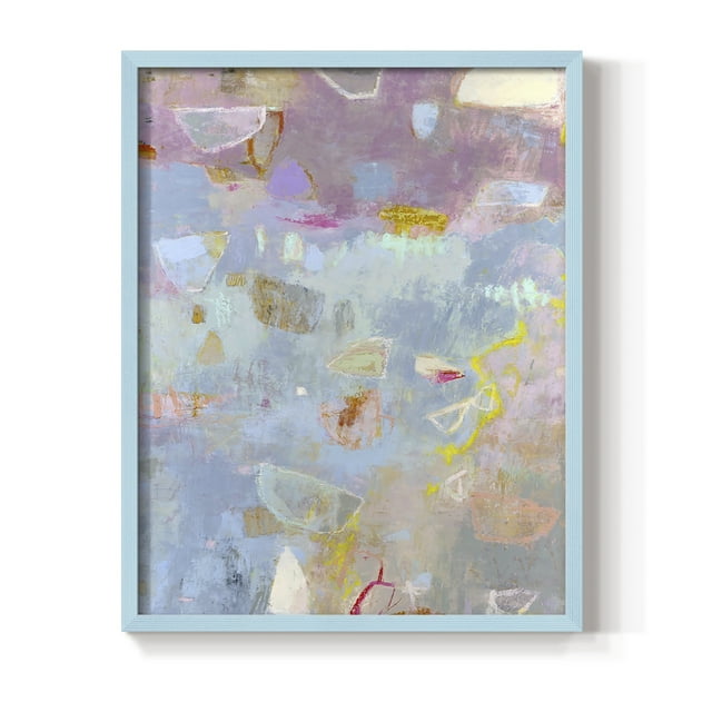 Whilst II Framed Print in Blue Solid Wood 11 x 14 Framed Print