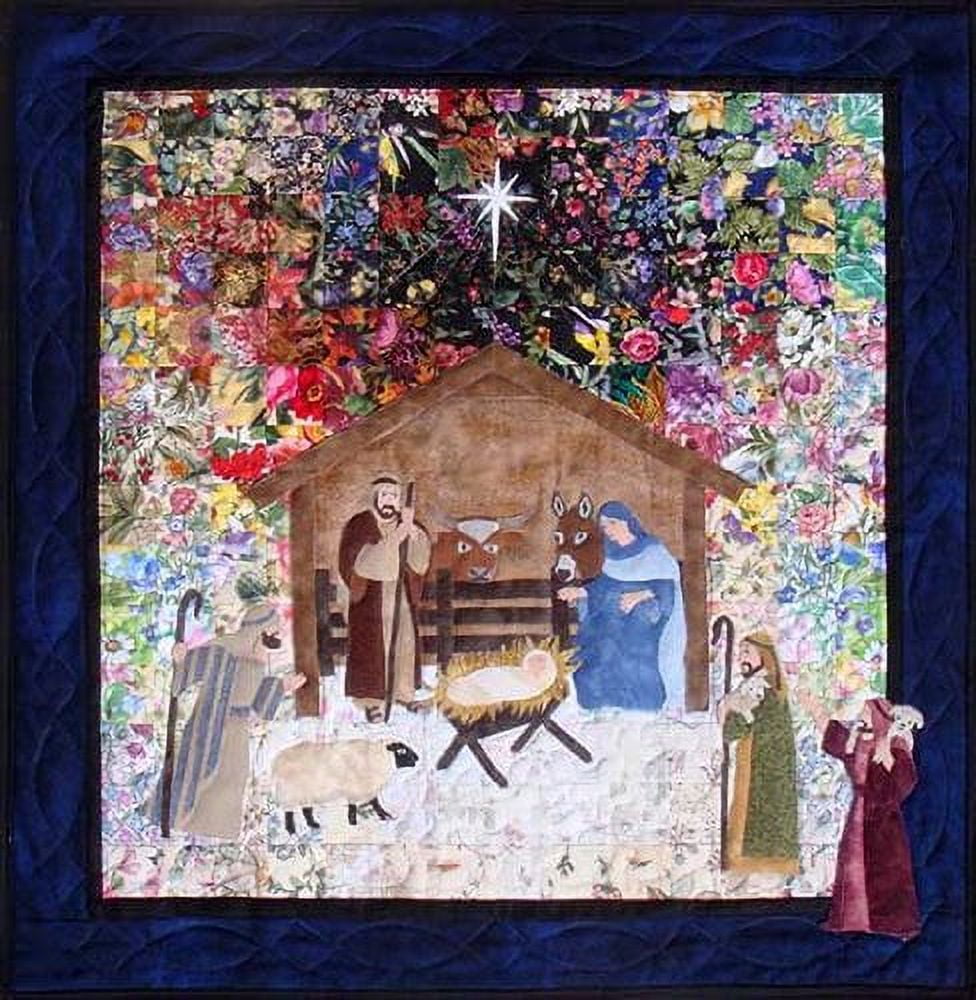 Silent Night Nativity Scene Watercolor Quilt Kit