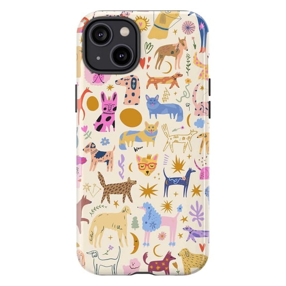 Whimsical Animal Collage Phone Case, Colorful Cartoon Pet and Wildlife Illustration iPhone Cover, Fun Artistic Protective Case for iPhone 17 16 15 14 13 12 11 Pro Max Plus Mini